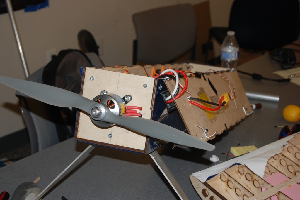 UAV under modification by UC Riverside students